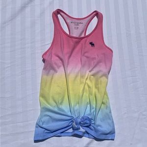 Abercrombie kids tie front tank
